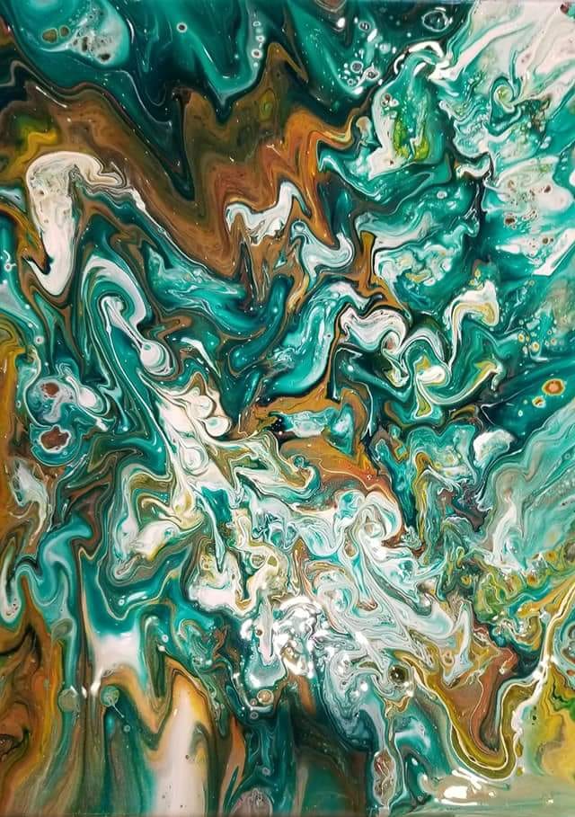 Pour Your Art Out: Flow Marbling